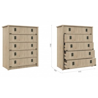 М/С ВАЛЕНСИЯ КОМОД 5 ЯЩИКОВ ИМПЕРИАЛ